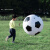星悦淘淘户外充气大足球子互动儿童玩具球幼儿园专用皮球沙滩草地巨型球 直径80cm配电动充气泵
