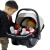 fengbaby新生儿汽车儿童安全座椅宝宝便携车载提篮式婴幼童摇篮0-15个月3C 米黑色