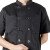 大杨C-003春夏季厨师服短袖上衣 后背透气 黑色 XL码 西餐厅食堂酒店厨房工装 定制