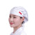希万辉 可调节厨房帽防油烟餐厅工作防掉发包头护士帽子A 白色