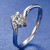 泛星珠宝 白18K金显大钻石戒指结婚求婚钻戒送女友礼物 天使之吻 1克拉F-G色SI净度