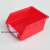 五金工具盒背挂式零件盒小周转盒物料盒螺丝盒配件箱元件盒塑胶盒 B2(背挂式)红