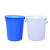 访客 塑料水塔【50L蓝色大号】水桶加厚储水桶储存水罐蓄水箱PE塑料搅拌桶化工桶（带盖，带提手）