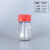 加厚玻璃GL45蓝盖试剂瓶密封化学实验瓶耐腐蚀样品瓶红盖四氟垫瓶 透明100ml红盖四氟垫