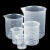 塑料烧杯50/100/250/500/1000ml PP带刻度塑料烧杯塑料量筒计量杯 100ML 塑料烧杯