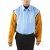 橙央电焊套袖牛皮焊工袖套防烫隔热软皮防护用品装备男加长夏季 加长款