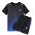 男女运动速干透气羽毛球服2024年夏季YY薄款团购定制套装 黑蓝YY-2305套装 2XL