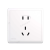西门子开关插座五孔带USB蕴瑞系列白色一开双控二三插面板插座10A 16A三孔