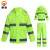 慎固反光雨衣套装 分体式双层防水雨衣雨裤  150D蓝格绿 经典款 XL码