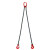 尚留鑫 起重链条吊索具3吨1米双腿G80锰钢组合吊具