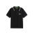 BOSS新款夏季Polo衫男短袖美式彩边翻领纯色商务休闲 黑色 XL（170190斤）