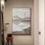 印象斑斓 诧寂风手绘油画 空寂之美 现代简约山水风景新中式日式办公室书房 A款-简约画框（黑色） 60x90cm