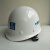 焊途中国建筑安全帽 中建 国标 工地工人领导管理人员帽子 蓝色V型透气孔安全帽 玻璃钢白色金属标安全帽