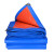 鑫亨达（XINHENGDA）户外PE遮阳防雨苫布 蓝橘色 4米×6米 一块