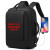 酷奇袋鼠轻奢背包定制印logo双肩包运动商务订做电脑包多功能旅行 黑色