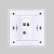 人民电器 PEOPLE 86型暗装开关插座面板 R86H5（金色）系列 一联多控开关(金)R86H5-DK/J