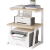ABDT打印机置物架 桌面三层小型打印机置物架办公室放针式票据打印机 桌面三层小型白色(24)