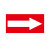 定制箭头标识贴地面导向牌方向标志牌管道流向指示防水标签不干胶贴纸 紫底白箭头×10张 15x30cm
