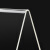 厚创 亚克力V型台卡桌牌 展示牌透明台牌 会议牌席卡桌签牌台号牌席位牌三角卡台座 90×60×2mm