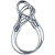 安达通 镀锌钢丝绳双扣 压制钢丝绳起重吊索工具 吊0.8T-10mm1m价 