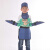 X射线防护服儿童铅衣服铅防护裙铅帽子铅围领铅方巾铅护手 天蓝色 儿童铅帽 M
