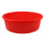 臻安心 红色水桶水盆塑料桶收纳清洁圆形水桶学生桶学校工地 红色53盆