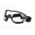 锐麻 工业防风防沙镜护目镜劳保眼镜安全防护镜 黑框透明片 
