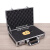 万迪诺铝合金手提工具箱 精密设备仪器箱 证件收纳文件保险密码箱 银色箱填充棉36x24x10cm