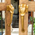 SMVP复古铜制大象门把手印度手工创意衣柜橱柜门对开门大门拉手大拉把 小象黄色 单只 11.5cm
