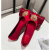 曼纳格现代平底婚鞋2024新款新娘鞋中式红色结婚鞋子孕妇大码4143秀禾鞋 酒红色 红方钻扣 36