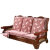 花行实木沙发垫带靠背木椅坐垫靠垫连体一体红木凉椅垫子加厚座垫冬季 吉祥如意 长50高60cm(棉)