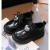 ABC HOLY女童鞋子夏季透气新款儿童小皮鞋黑色英伦中大童演出公主单鞋软底 米色 28标准运动码