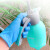 一次性乳胶橡胶手套100只 耐用型家庭清洁实验室工业多用途 蓝色丁腈100只 小号S