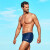 范德安（BALNEAIRE）男士运动平角大码防晒度假游泳裤速干沙滩裤游泳 50165-1 L