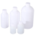 塑料小口圆瓶带内盖刻度HDPE塑料瓶试剂瓶样品瓶带内盖分装留样瓶 150ml 10个
