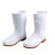 COFLYEE  可用靴白高筒耐油脂耐酸碱车间工作耐磨防滑 高筒 47