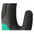 海斯迪克 13针尼龙浸胶乳胶发泡手套 绿纱黑半挂挂胶手套