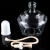 海斯迪克 玻璃酒精灯含灯芯灯帽加热实验仪器普通款 250ml HKCL-860