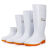 冬季大码白色雨鞋食品厂工作雨靴加绒保暖防滑食品卫生靴厨师水鞋 508中筒白色 标准码 36