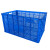 科威顿定制大号塑料筐长方形水果蔬菜周转箱塑料框加厚塑料框子物流箱周转筐 575-300筐 蓝色
