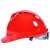 冰禹 BYsy-69 绝缘安全帽ABS 可印字 工程施工劳保透气防砸抗冲击保护头盔 v型红色透气