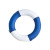 百舟（BAIZHOU）地中海风格扛变形耐用 装饰救生圈 泡沫救生圈 小号 蓝色BZJSQ-PM4-S
