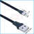 扁平USB弯头转Type-c公充电数据线2.0版本接头弯头左右直角软排线 AMUP-CMUP 0.1m