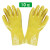 耐油耐酸碱 防水工业手套 加厚棉毛浸塑橡胶防护手套舒适内 黄色浸塑10双价
