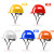 迈恻亦安全帽施工地男建筑工程帽abs国标加厚工人玻璃钢防护头盔10只装 玻璃钢-白色10只装