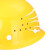 蓝炎 京山诺安 应急用安全帽印字建筑工地工程施工工厂定制加厚透气头帽 V型安全帽透气插扣橙色