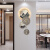 美世达（MEISD）钟表客厅2023新款简约时钟创意现代家用餐厅高级感大气表挂墙装饰 大号氛围灯35*80cm