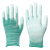 薄款PU涂掌手套劳保耐磨工作带胶防滑透气打包劳动防护干活 绿色涂掌手套（24双） L