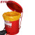 西斯贝尔（SYSBEL） 化学品废弃物存放桶 WA8109700防火垃圾桶易燃废弃物收集红色