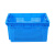 琴奋塑料周转箱蓝色周转筐加厚620*420*320mm物流中转零件收纳箱